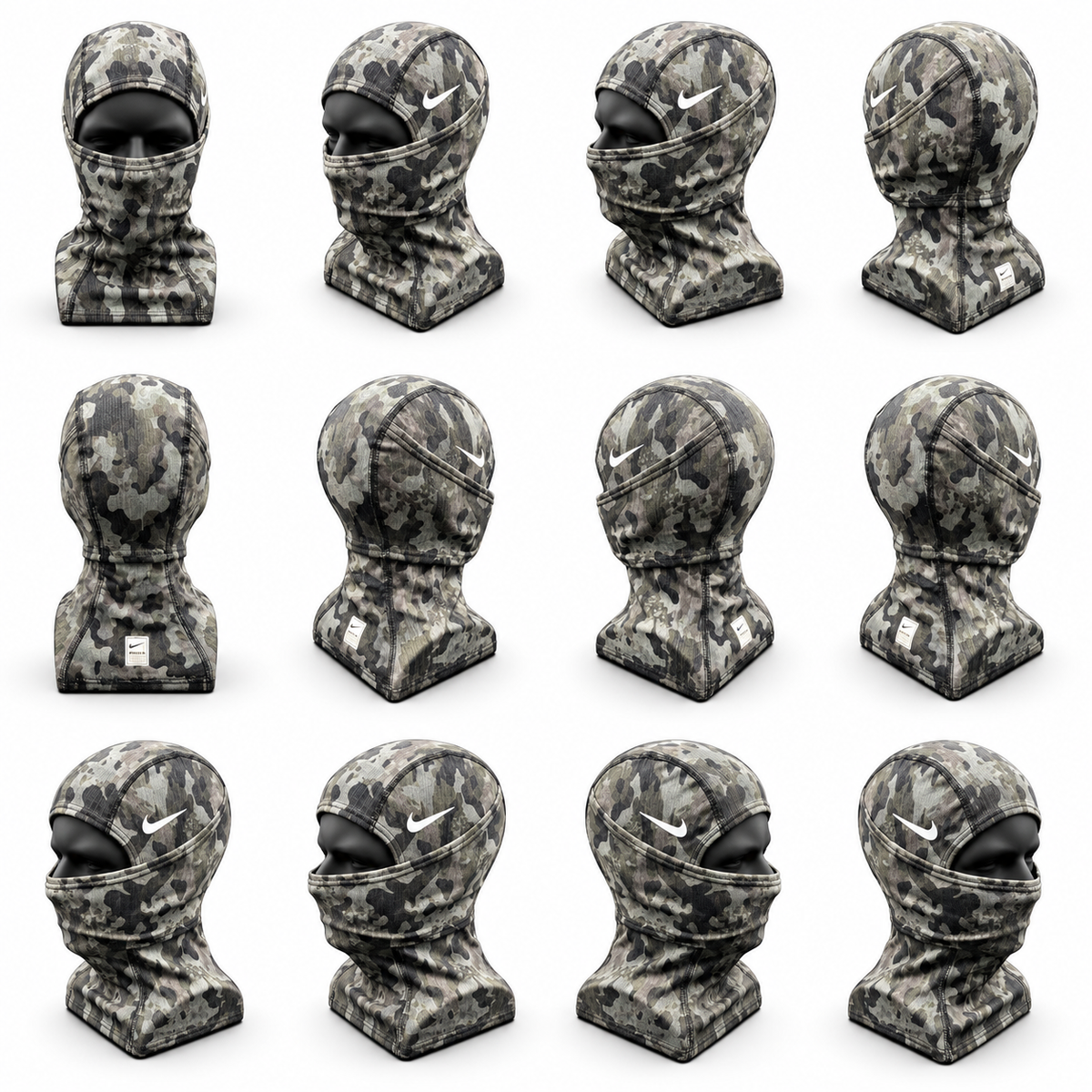 Nike Pro Hyperwarm Balaclava – Gray Camouflage