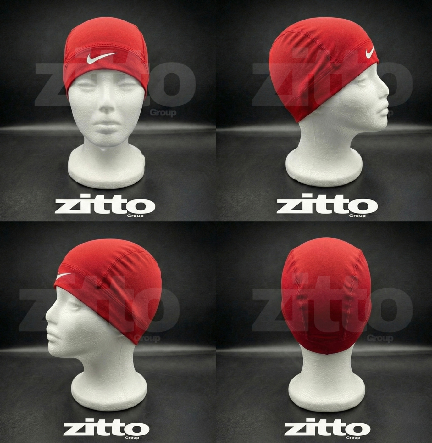 Nike-Pro Skull Cap - Red