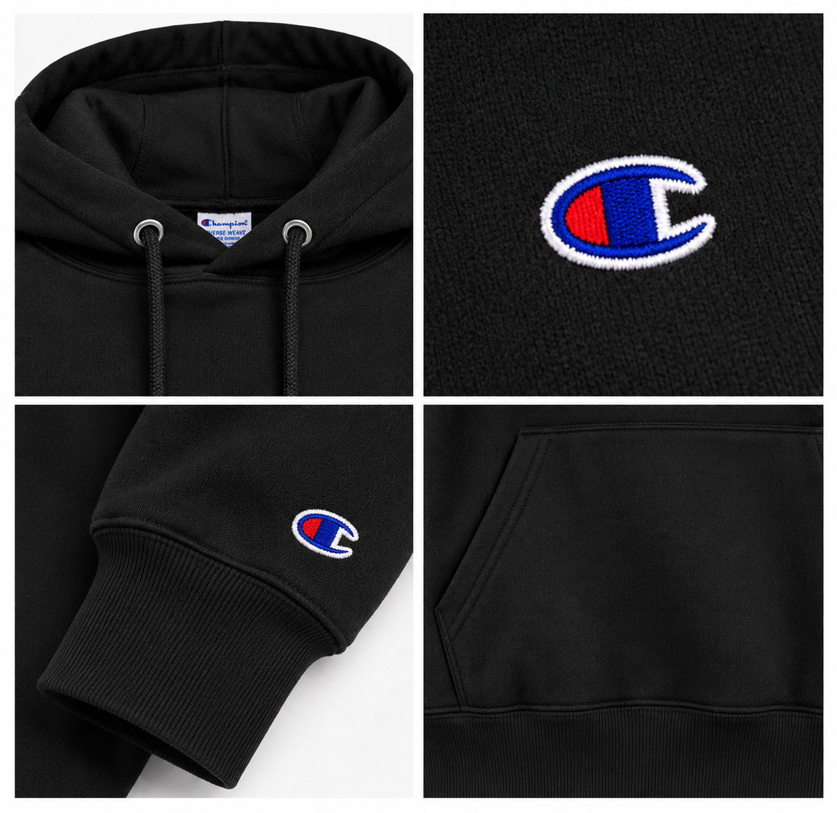 Champion Reverse Weave Hoodie ® - Black