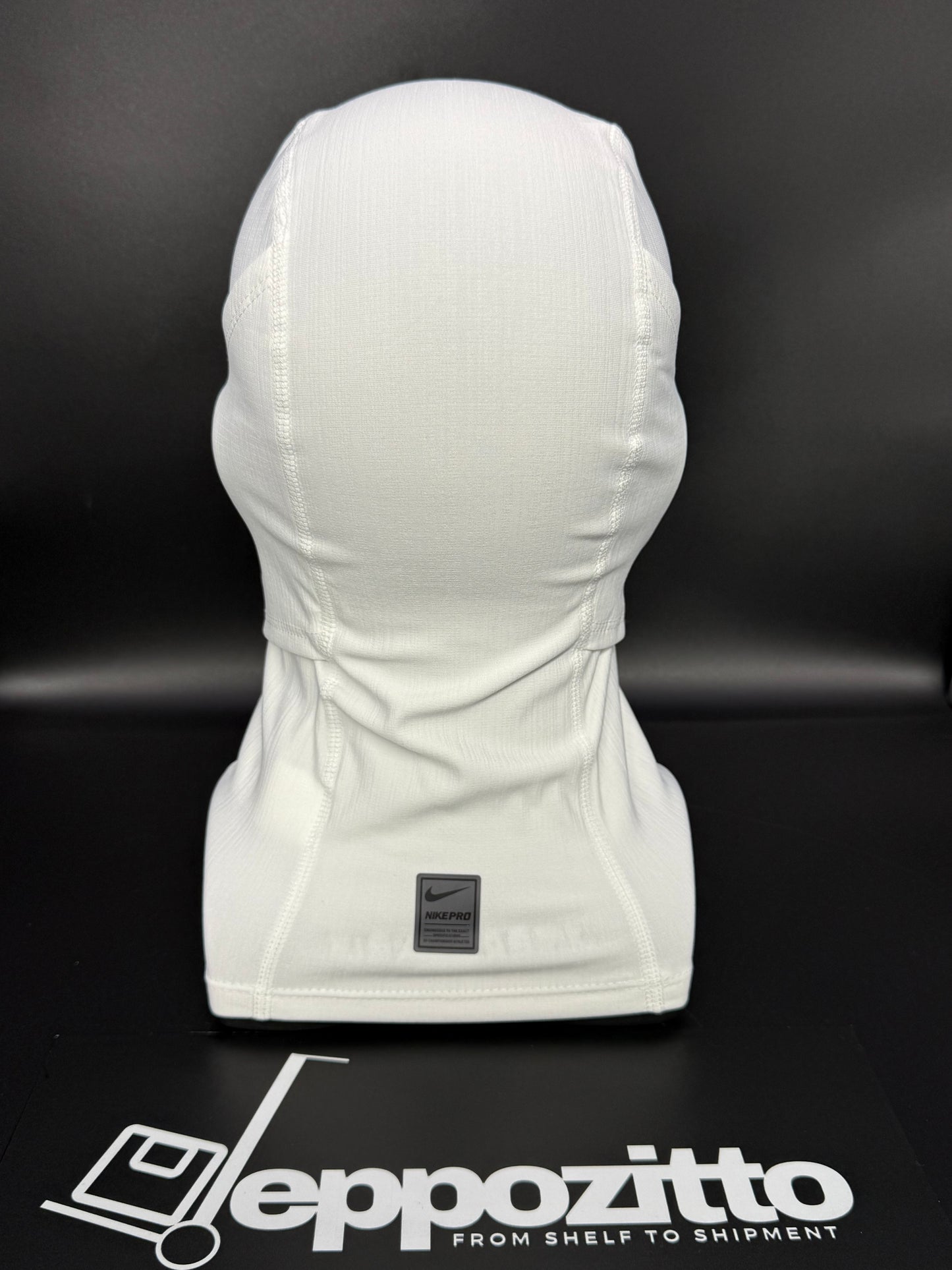 Nike Pro Hyperwarm Balaclava Hood Face Mask - White