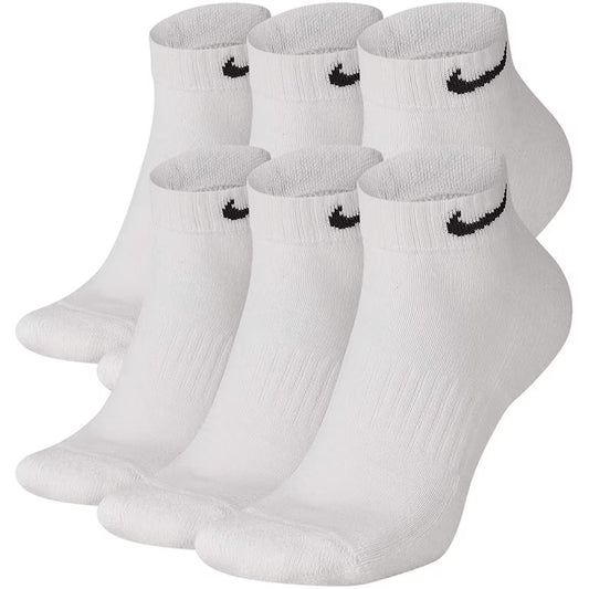 Nike 6 Pairs ankle neck socks - White