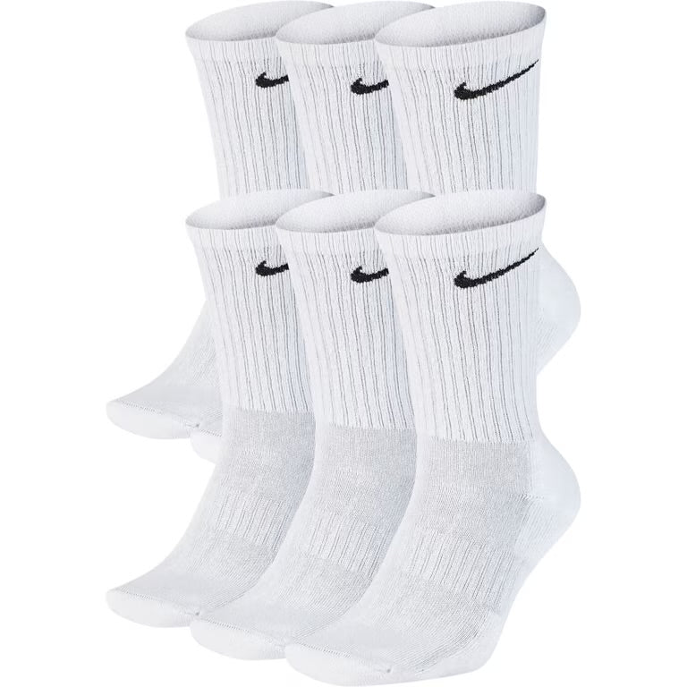 Nike 6 Pairs Crew neck socks - White