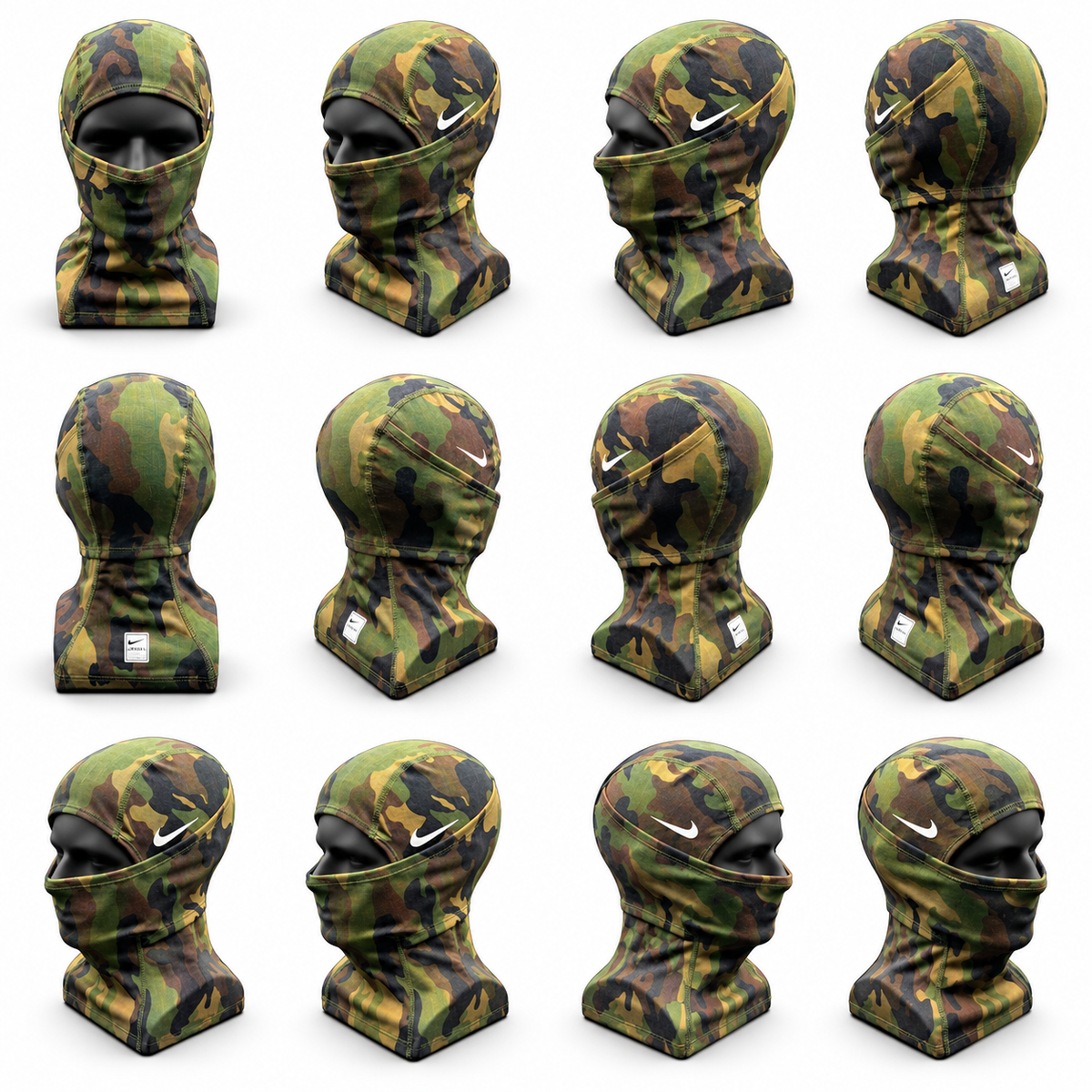 Nike Pro Hyperwarm Balaclava – Green Camouflage