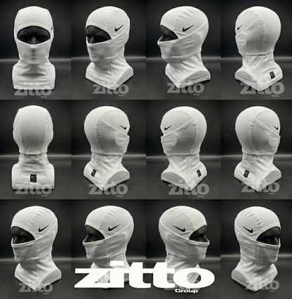 Nike Pro Hyperwarm Balaclava Hood Face Mask - White