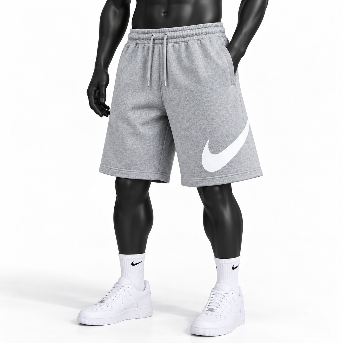 Nike Club Men’s Fleece Shorts - Gray
