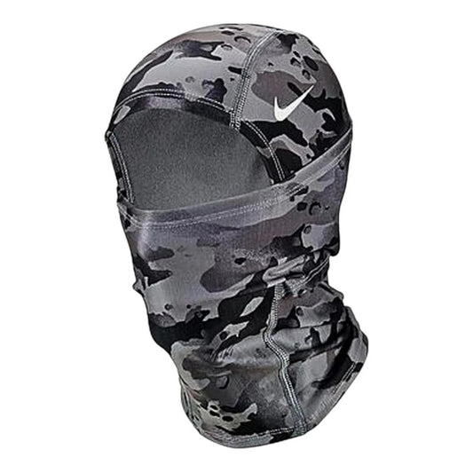 Nike Pro Hyperwarm Balaclava Hood Face Mask - Gray Camouflage