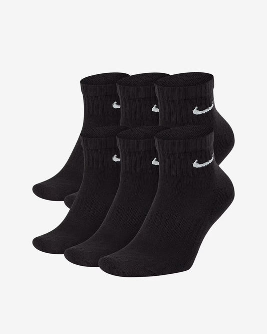6 pairs Nike Everyday Plus Cushioned Training Crew - Black