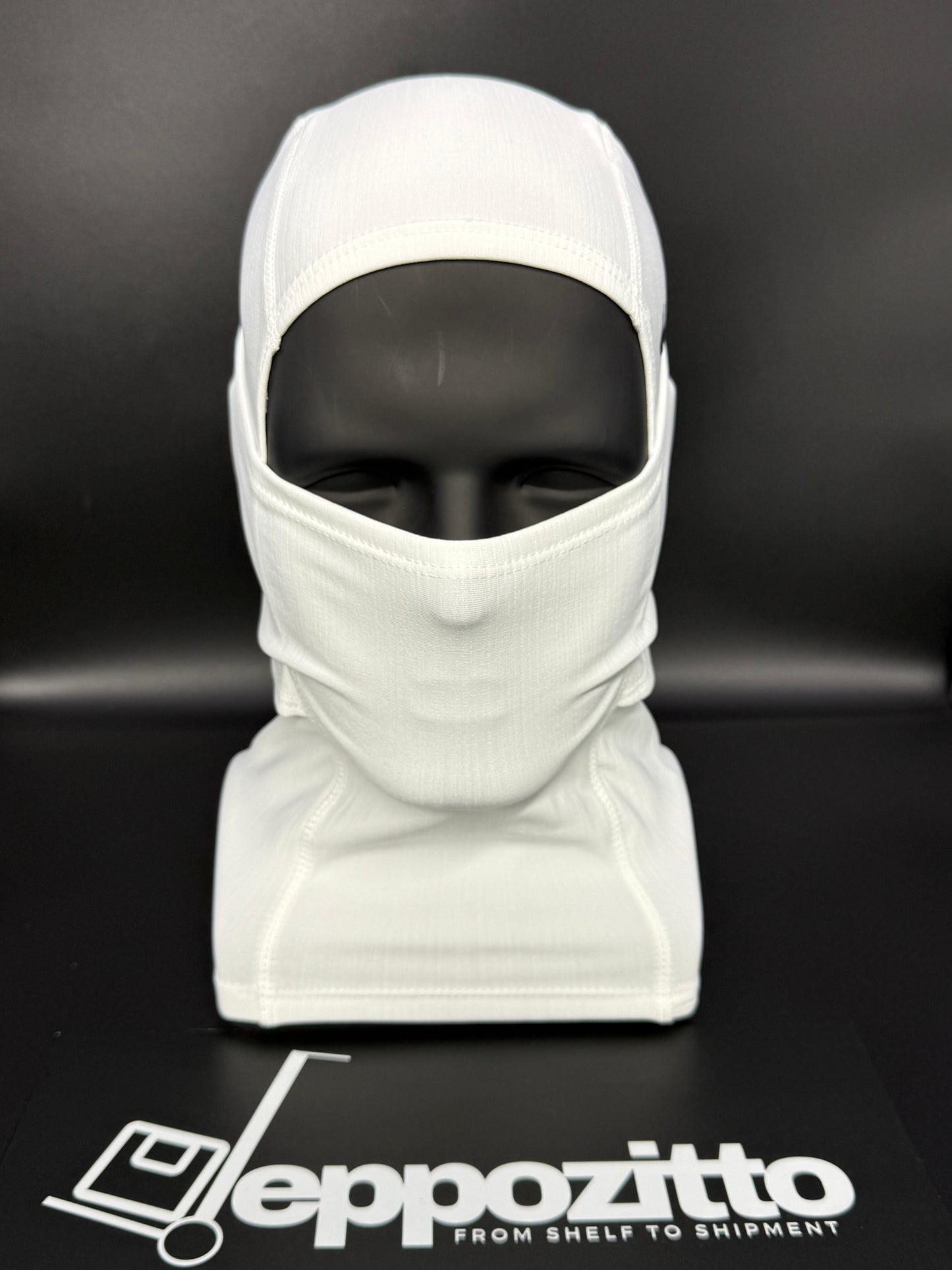 Nike Pro Hyperwarm Balaclava Hood Face Mask - White