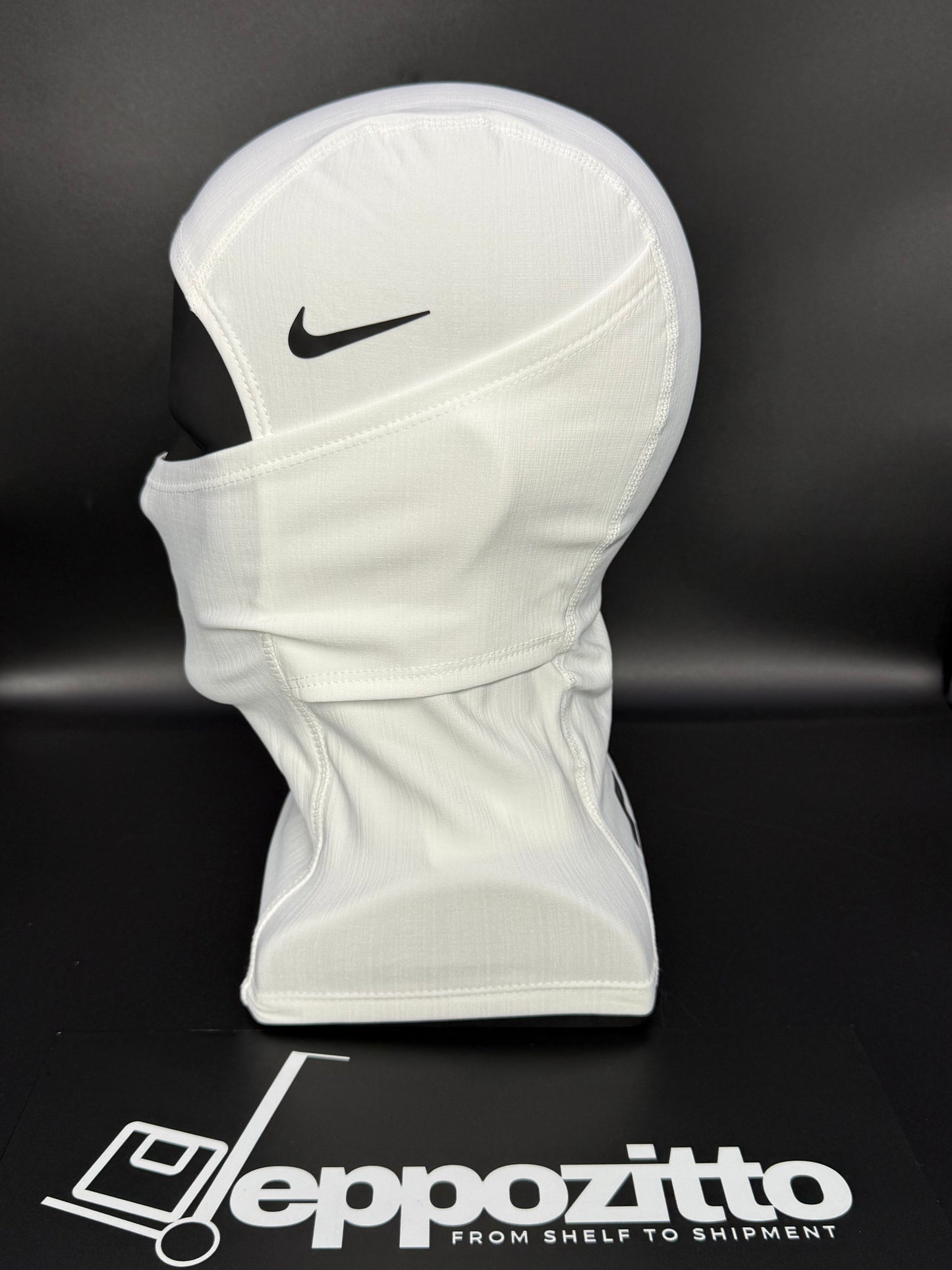 Nike Pro Hyperwarm Balaclava Hood Face Mask - White