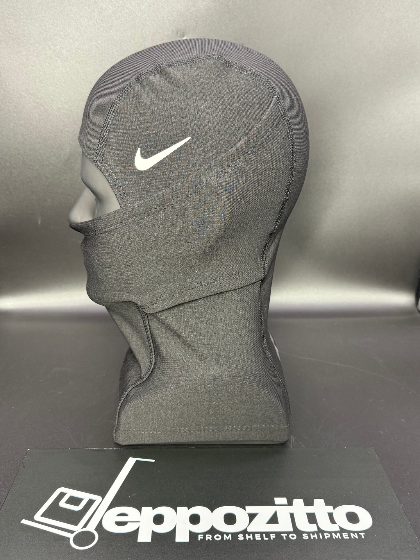 Nike Pro Hyperwarm Balaclava Hood Face Mask - Black